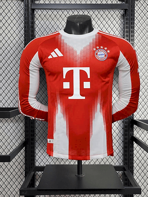 Camisola Bayern Munich 2025/26 Home Mangas Compridas - Versão Jogador - S ao 2XL