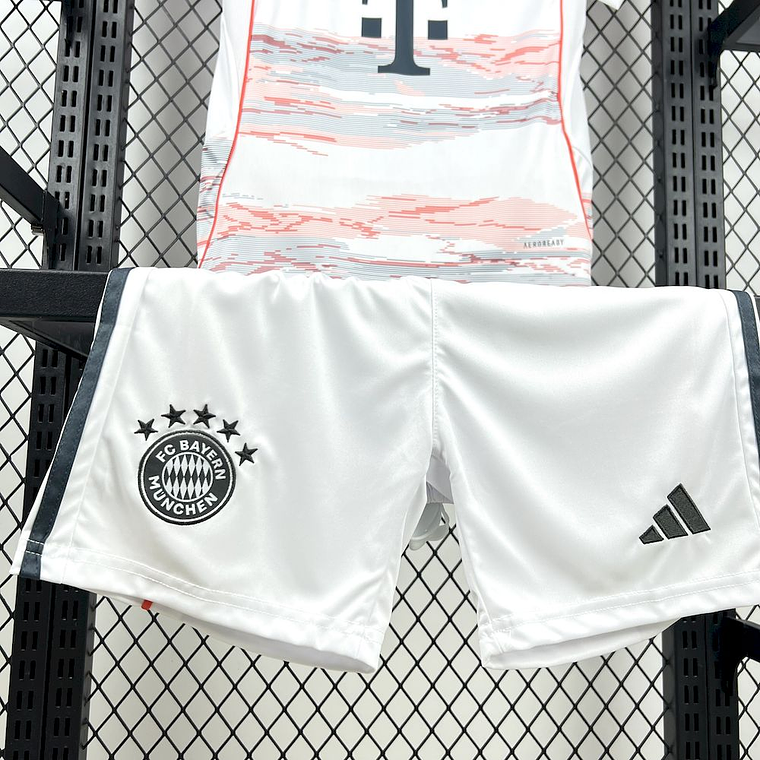 Bayern Munich 2025/26 Away Kids Kit (Shirt + Shorts) 3