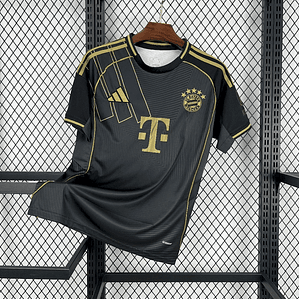Camisola Bayern Munich 2025/26 Black Gold Jersey - Versão Adepto - S ao 4XL 