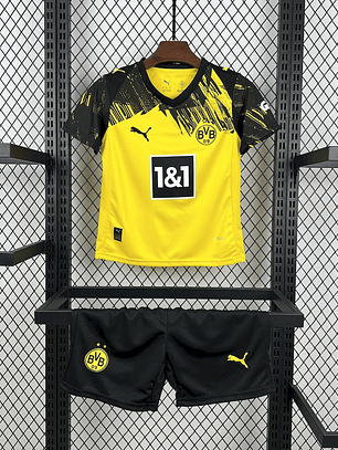 Kit Infantil Borussia Dortmund 2025/26 Home (Camisola + Calções)