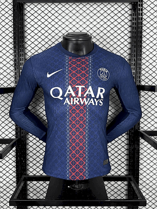 Paris Saint-Germain 2025/26 Home Long Sleeve Jersey - Player Version - Sizes S to XXL