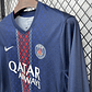 Paris Saint-Germain 2025/26 Home Long Sleeve Jersey - Sizes S to 4XL - Miniatura 4