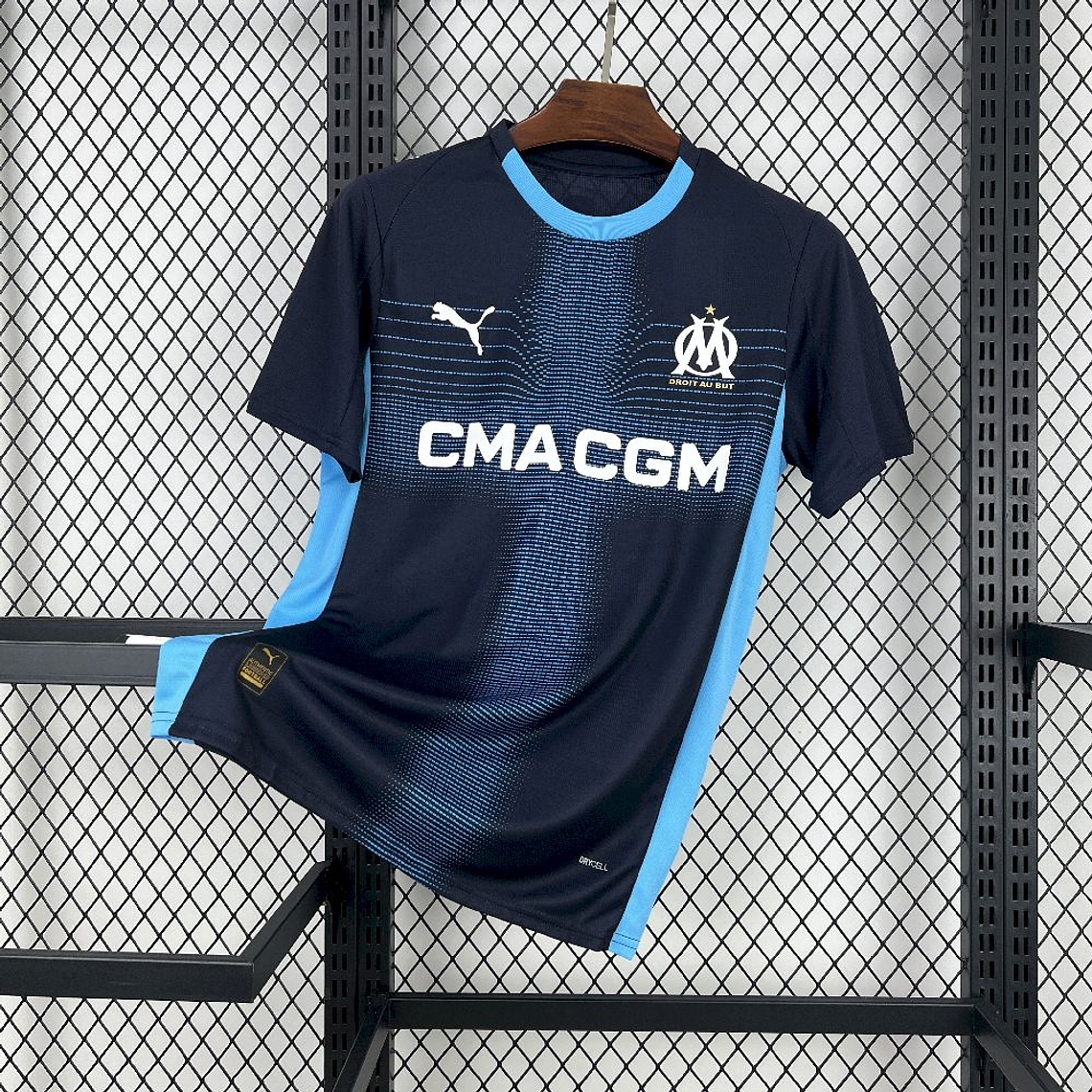 Olympique Marseille 2025/26 Away Jersey - Fan Version - Sizes S to 4XL 1