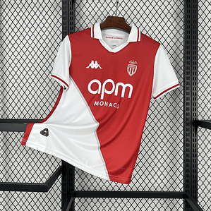 Camisola AS Monaco 2025/26 Home Jersey - Versão Adepto - S ao 2XL