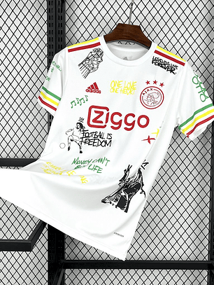 Camisola Ajax 2025/26 Amsterdam Bob Marley 40th Jersey - Versão Adepto - S ao 4XL