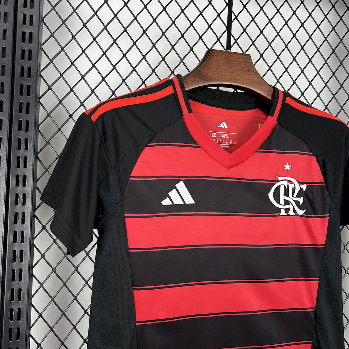 Kit Infantil Flamengo 2025/26 Home (Camisola + Calções)  5