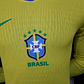 Brazil 2025/26 Home Long Sleeve Jersey - Player Version - Sizes S to 2XL - thumbnail 4