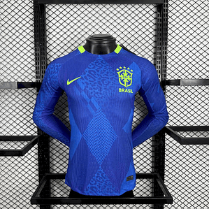 Camisola Brasil 2025/26 Away Mangas Compridas - Versão Jogador - S ao 2XL