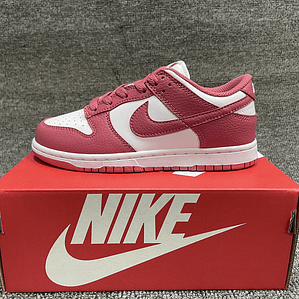 Tênis Dunk SB Low Top Grain - Couro (Tamanho 36 ao 47,5) Vermelho e branco