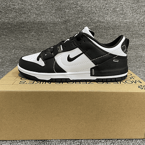 Tênis Dunk SB Low Top Grain - Couro (Tamanho 36 ao 47,5) Preto e Branco