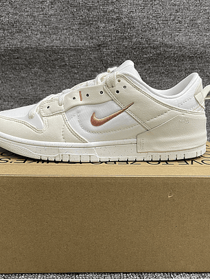 Tênis Dunk SB Low Top Grain - Couro (Tamanho 36 ao 47,5) Branco e Bege