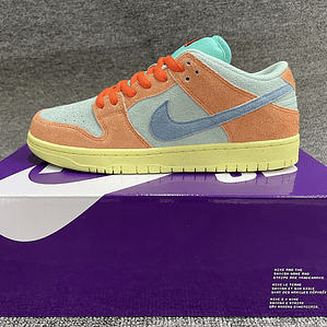 Tênis Dunk SB Low Top Grain - Couro (Tamanho 36 ao 47,5) Laranja, Azul e Amarelo