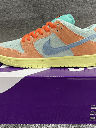 Tênis Dunk SB Low Top Grain - Couro (Tamanho 36 ao 47,5) Laranja, Azul e Amarelo