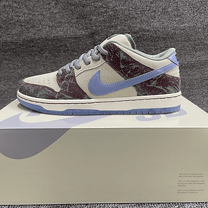 Tênis Dunk SB Low Top Grain - Couro (Tamanho 36 ao 47,5) Bege, Castanho e Azul