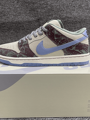 Tênis Dunk SB Low Top Grain - Couro (Tamanho 36 ao 47,5) Bege, Castanho e Azul