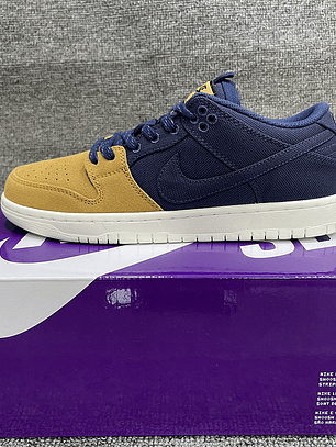 Tênis Dunk SB Low Top Grain - Couro (Tamanho 36 ao 47,5) Marinho e Amarelo