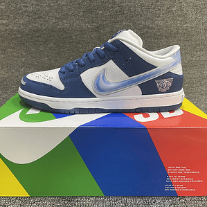 Tênis Dunk SB Low Top Grain - Couro (Tamanho 36 ao 47,5) Azul escuro e Branco