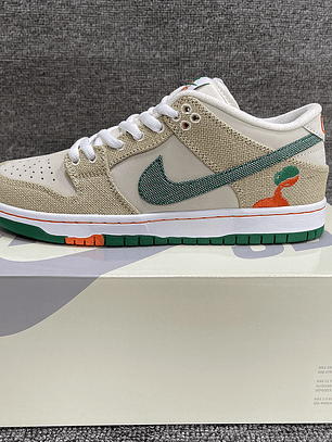 Tênis Dunk SB Low Top Grain - Couro (Tamanho 36 ao 47,5) Creme e Verde