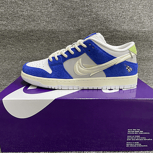 Tênis Dunk SB Low Top Grain - Couro (Tamanho 36 ao 47,5) Azul e Branco
