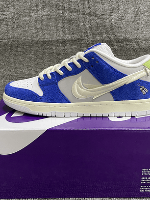 Tênis Dunk SB Low Top Grain - Couro (Tamanho 36 ao 47,5) Azul e Branco