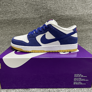 Tênis Dunk SB Low Top Grain - Couro (Tamanho 36 ao 47,5) Azul Marinho e Branco 