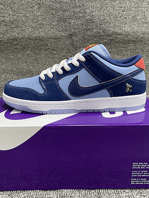 Tênis Dunk SB Low Top Grain - Couro (Tamanho 36 ao 47,5) Azul Marinho e Azul claro
