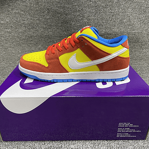 Tênis Dunk SB Low Top Grain - Couro (Tamanho 36 ao 47,5) Tijolo, Amarelo e Azul