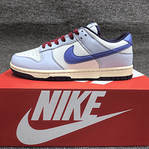 Tênis Dunk SB Low Top Grain - Couro (Tamanho 36 ao 47,5) Azul Claro, Branco e Azul Escuro