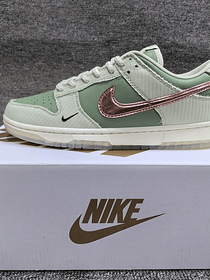 Tênis Dunk SB Low Top Grain - Couro (Tamanho 36 ao 47,5) Verde e Rosa