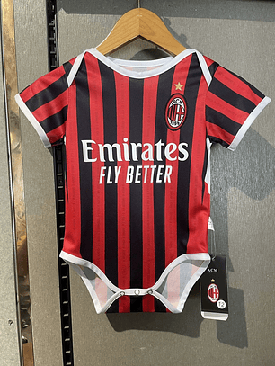 Body Bebé AC Milan 2024/25 Home - (0-24 Meses) 