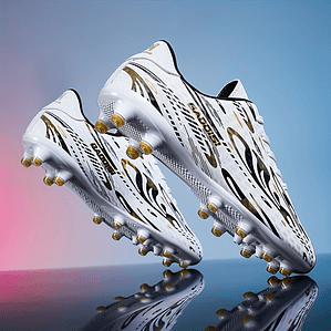 Chuteiras de Futebol Homem - Estampado Riscas e Xadrez, Sola TPU Antiderrapante