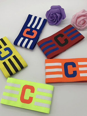 Braçadeira Capitão Futebol Ajustável - Nylon Profissional (6 Cores)