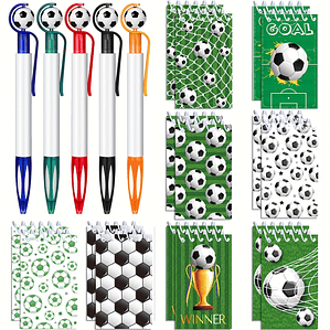Conjunto Festa Futebol 12-32 Peças - Lápis + Cadernos + Apito