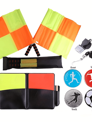 Kit Árbitro Futebol 6 Peças - Equipamento Fair Play para Partidas