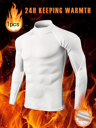 Camisola Térmica Masculina Manga Comprida - Alta Elasticidade para Frio Extremo