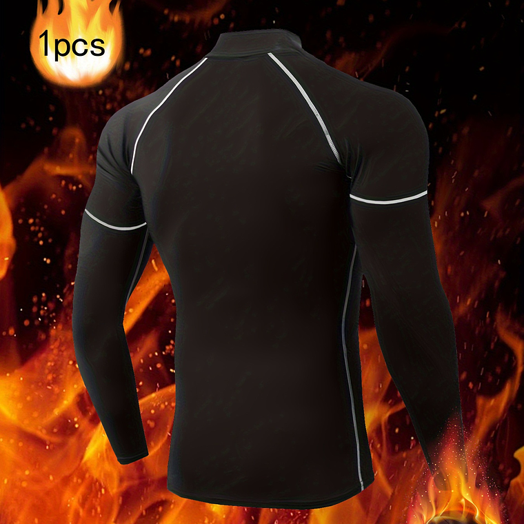 Camisola Térmica Masculina Manga Comprida - Alta Elasticidade para Frio Extremo 4
