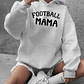 Sweatshirt 'Football Mama' Tamanhos Plus Size - Letras Brancas/Fundo Preto - Thumbnail 5
