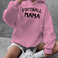 Sweatshirt 'Football Mama' Tamanhos Plus Size - Letras Brancas/Fundo Preto - Thumbnail 13