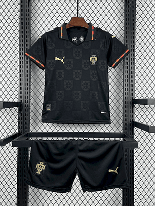 Kit Infantil Portugal 2026 Eusébio World Cup Away Jersey (Camisola + Calções)
