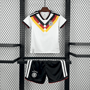 Kit Infantil Alemanha 2026 World Cup Home Jersey (Camisola + Calções) 