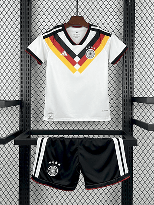 Kit Infantil Alemanha 2026 World Cup Home Jersey (Camisola + Calções) 