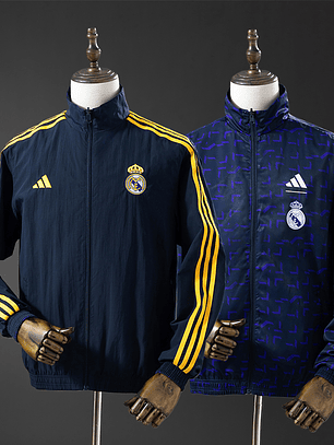 Casaco Reversível Real Madrid 2025 - Unissexo (Tamanhos S ao 2XL) 