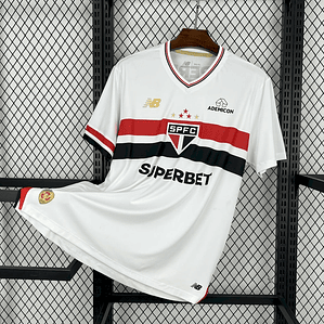 Camisa Sao Paulo 2025/26 Home - Versão Adepto - S ao 4XL