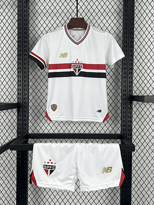Kit Infantil Sao Paulo 2025/26 Home (Camisola + Calções) 