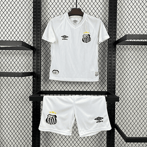 Kit Infantil Santos 2025/26 Home (Camisola + Calções) 