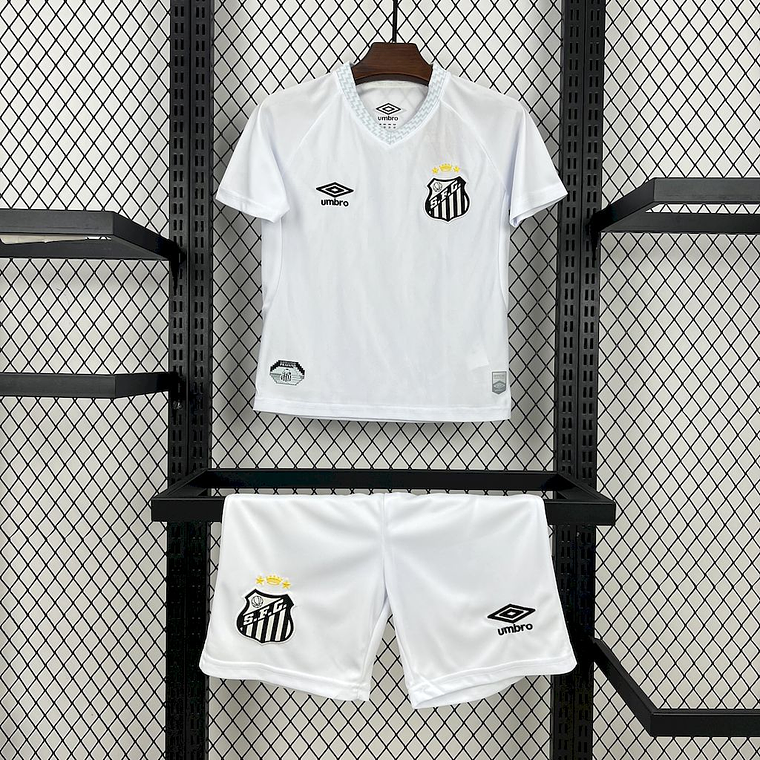 Kit Infantil Santos 2025/26 Home (Camisola + Calções)  1
