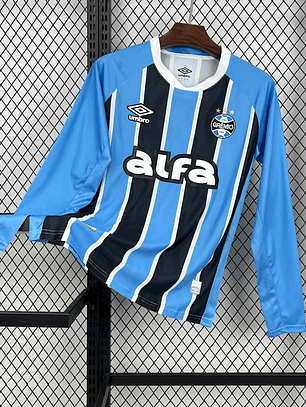 Camisola Gremio 2025/26 Home Manga Comprida - S ao 4XL 
