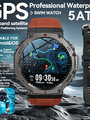 Smartwatch GUHUAVMI T-Rex 3 2025 - GPS Integrado, 5ATM