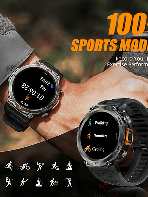 Relógio Desportivo EIGIIS Homem - IPX8, Lanterna, Chamadas Sem Fios