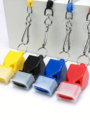 Apito Treinador 4un - Com Cordão para Desportos